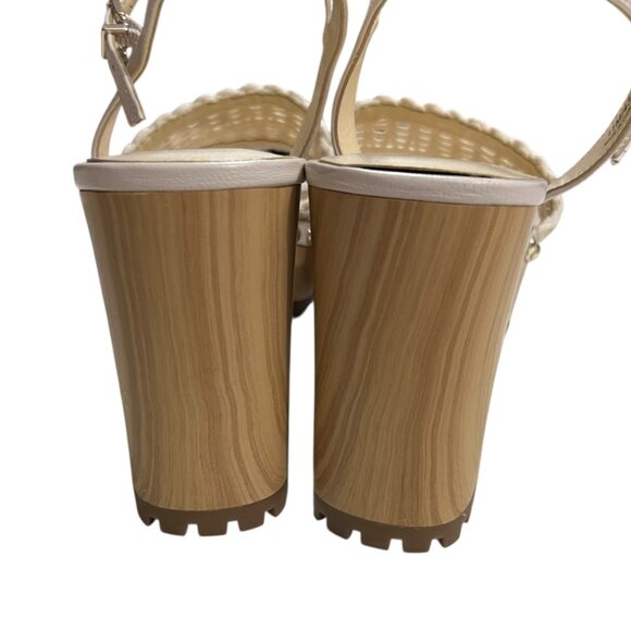 Jessica Simpson Timia Woven Slingback Platform‎ Chunky Heel Lug Sole Sandals 11 - Picture 5 of 10